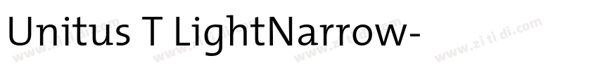 Unitus T LightNarrow字体转换